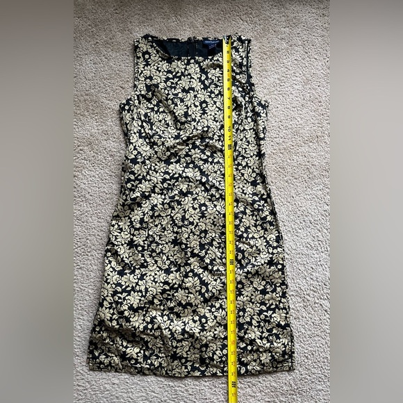 Ann Taylor tan and black 100% cotton sleeveless dress - Picture 7 of 9